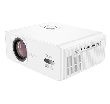Безпровідний WiFi/Bluetooth Портативний Проектор Hoco DT3 Smart electric Focus projector (1080P Android version)|2.4G/5G, AUX/USB/AV/HDTV| Білий
