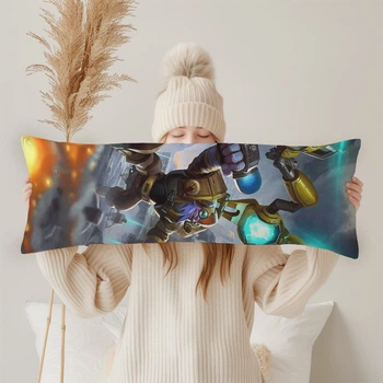 Дакимакура Tinker (Dota 2), (подушка обнимашка) 100*33 см