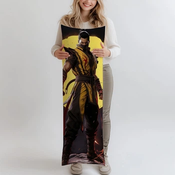 Дакимакура Scorpion (Mortal Kombat), (подушка обнимашка) 120*40 см
