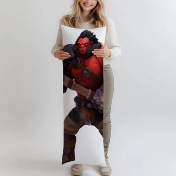 Дакимакура Axe (Dota 2), (подушка обнимашка) 120*40 см