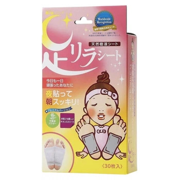 MEGUMI Foot Relax Sheet Titanium детокс-пластыри для ног (титан) 30 шт