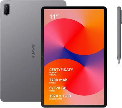 Tablet Huawei MatePad SE 11 Wi-Fi 6/128GB Nebula Gray + Pen ''M-Pen Lite'' Stylus (Agassi6-W09C)