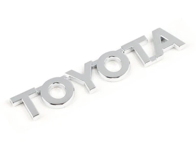 Емблема напис Toyota Хром 115х20 мм Пластикна скотче (Завод)