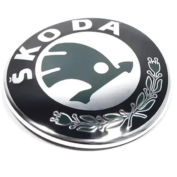 Емблема Skoda вигнута на скотчі D88 мм (пр-во Польща) ПХ 172.53