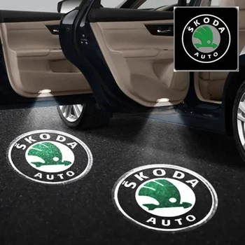 Картридж-вставка логотипу Skoda на двері 1 шт (Зелений)
