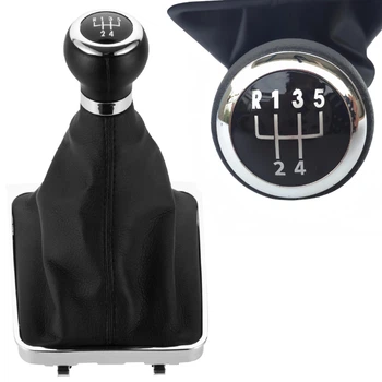 Ручка КПП із пильником у зборі Модельна для Volkswagen Passat B6 2005-2012 Шкіряна ручка (5 Швидкостей)