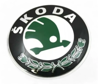 Емблема Skoda D80 мм на скотчі МАЛА (пр-во Польща) ПХ 172.53