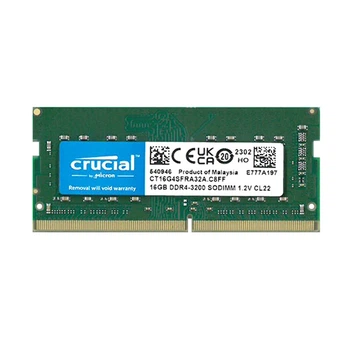 Оперативная память 16 ГБ, DDR4, для ноутбуков, Crucial (3200 МГц, 1.2 В, CL22, CT16G4SFRA32A.C8F) Б/У
