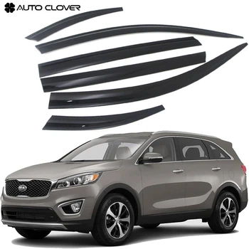Дефлектори вікон вітровики для KIA Sorento 2015-6 шт (Auto Clover)