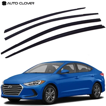 Дефлектори вікон вітровики для Hyundai Elantra 2015- 4 шт (Auto Clover)