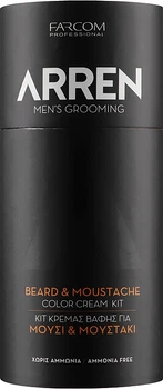 Набір для фарбування бороди й вусів - Arren Men`s Grooming Beard & Moustache Color Cream Kit (1052199-107813)