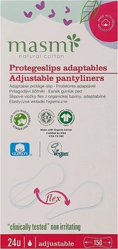 Ежедневные гигиенические прокладки - Masmi Natural Cotton Adjustable Flex 24шт (786380-31021407)