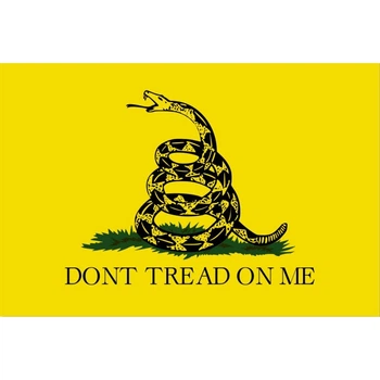 Флаг Гадсденовский флаг с гримучей змеёй Dont Tread On Me 150х90 см, 953