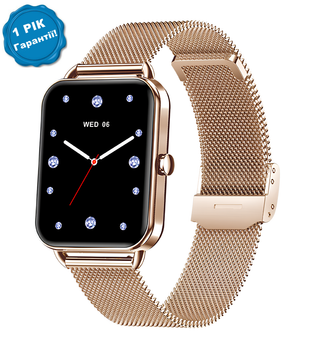 Женские умные часы UWatch для Аndroid и ІOS с функцией разговора и ответа на звонок водонепроницаемые