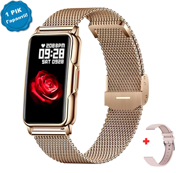 Смарт часы UWatch прямоугольные с двумя ремешками для Аndroid и IOS IP67