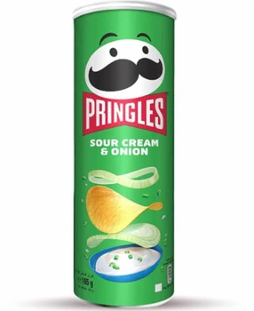 Чипсы Pringles Sour Cream & Onion нежная сметана с зеленым луком 165 г