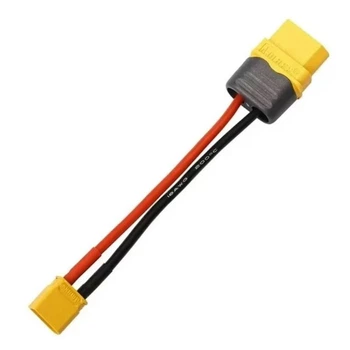 Кабель живлення з роз'ємом Amass XT60H-F (мама) на XT30U-M (тато) із проводом 16AWG 10 см