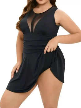 Купальник-платье с плавками Fuba 25051132 Черный 54(3XL) ;полнота груди 3C–4D–5E объем бедер 116-120 см
