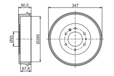 Гальмівний барабан Bosch (0986477280)