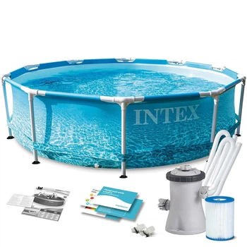 Каркасный круглый бассейн Intex с фильтрующим насосом 305 x 76 см