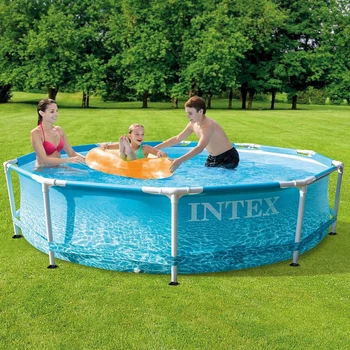 Бассейн каркасный круглый и фильтр-насос Intex 305 x 76 см