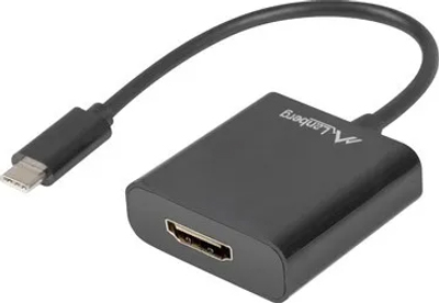 Adapter Lanberg USB-C 3.1 - HDMI 0.15 m Black (5901969418484)