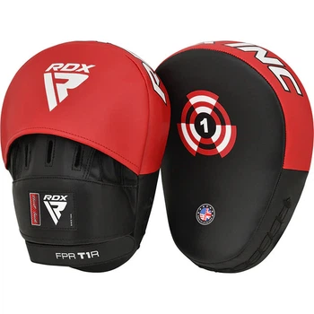 Лапы RDX T1 Curved Boxing Pads Red Black (FPR-T1RB)