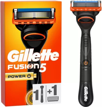 Станок для гоління Gillette Fusion5 Power + змінний картридж 1 шт (8001090420671)