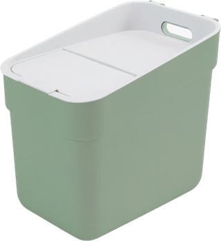 Kosz do segregacji śmieci Curver Ready To Collect zielono-szary 20 l (3253922102001)