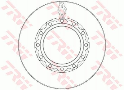 Тормозные диски TRW DF5066S 2996328, 2995812, 7189476