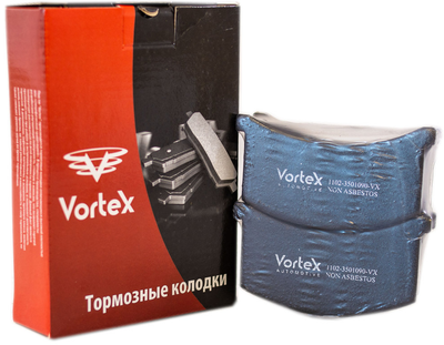 Колодки гальмівні ЗАЗ 1102 передні VORTEX, к-т (4 шт.)