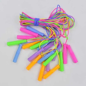 Скакалка X-Toys С 34147 «Igrusha» (↔250 см, товщина 4,1 мм, з блестками, в наборі 10 шт)