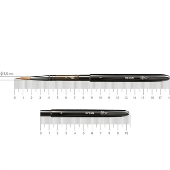Кисть соболь круглый TRAVEL BRUSH, OCEAN 168, № 6, к.р. пензель ROSA (19716806 )