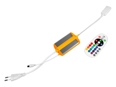 Адаптер-контролер AVT для світлодіодної стрічки RGB з пультом керування 220V IP65