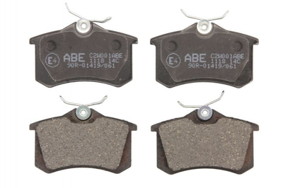 Тормозные колодки ABE C2W001ABE Citroen C4, DS3; Volkswagen Polo, Passat, CC, Scirocco, Golf; Audi A3, A4; Peugeot 308; Renault Twingo, Clio; Seat Ibiza, Leon; Skoda Octavia 5K0698451E, 1027640, 1205557