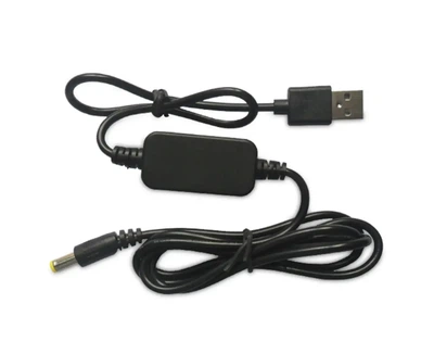Кабель USB - DC Jack 2,5/2,1мм, стабілізатор/перетворювач підвищує DC-DC 5-12В 0,6А, 1,3 метр