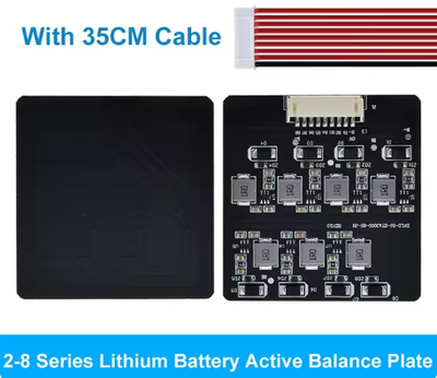 BMS 2S-8S 1,2A плата балансировки для Lifepo4, LTO, литиевых аккумуляторов