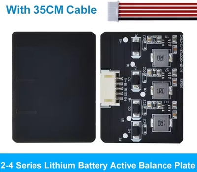 BMS 2S-4S 1,2A плата балансировки для Lifepo4, LTO, литиевых аккумуляторов