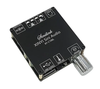 Аудіо підсилювач TPA3116 2.0, 2x100Вт, 5-26В 5А, Bluetooth 5.0, XY-C100L