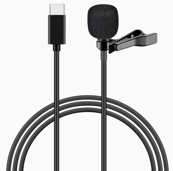 Type-C мікрофон — активний, чутливий, всеспрямований 360° Android Windows Iphone Ipad