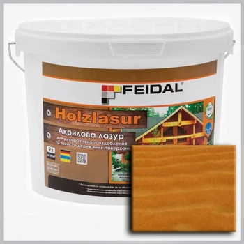 Акриловая лазурь Holzlasur Feidal орегон 9 л