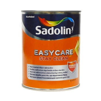 Акриловая краска Sadolin EasyCare для стен и потолка Грязеотталкивающая Белая BW 1 л