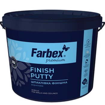 Шпаклевка финишная акриловая Farbex Белая 8 кг