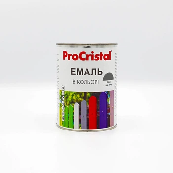 Эмаль акриловая цветная ProCristal IR-116 Серый (RAL 7045) 0,8 л
