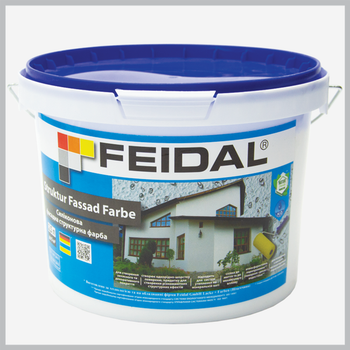 Фасадна силіконова структурна фарба Feidal Struktur Fassad Farbe 2,5 л