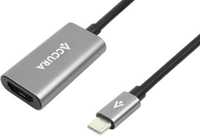 Адаптер Accura USB-C - HDMI 4K 60Hz M/F 0.23m Grey (5904726981917)