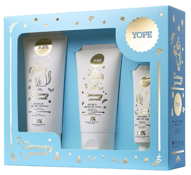 Zestaw kosmetyków pielęgnacyjnych Yope Zimowy Poranek Żel pod prysznic 200 ml + Balsam do ciała 150 ml + Krem do rąk 50 ml (5903760209322)