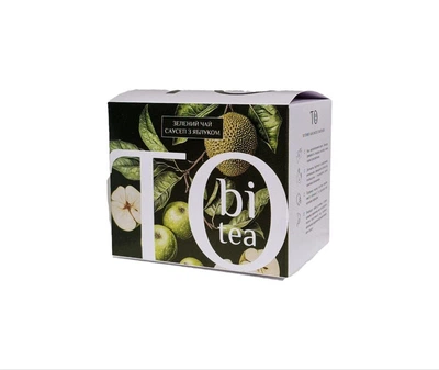 Чай Зелений саусеп з яблуком Tobi Tea у фільтр-пакетах 20 шт