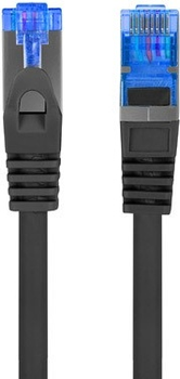 Patchcord Lanberg Cat 6a S/FTP LSZH CCA 1.5 m Black (PCF6A-10CC-0150-BK)