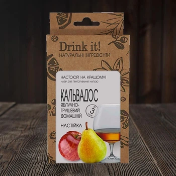 Набор для настаивания Drink it «Кальвадос яблочно-грушевый домашний» уникальная домашняя настойка, до 3 л